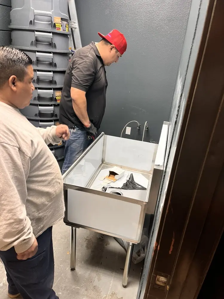 Commercial plumbing and sink installation in Fort Lee